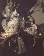 Aelst, Willem van Still Life of Dead Birds and Hunting Weapons (mk14) oil